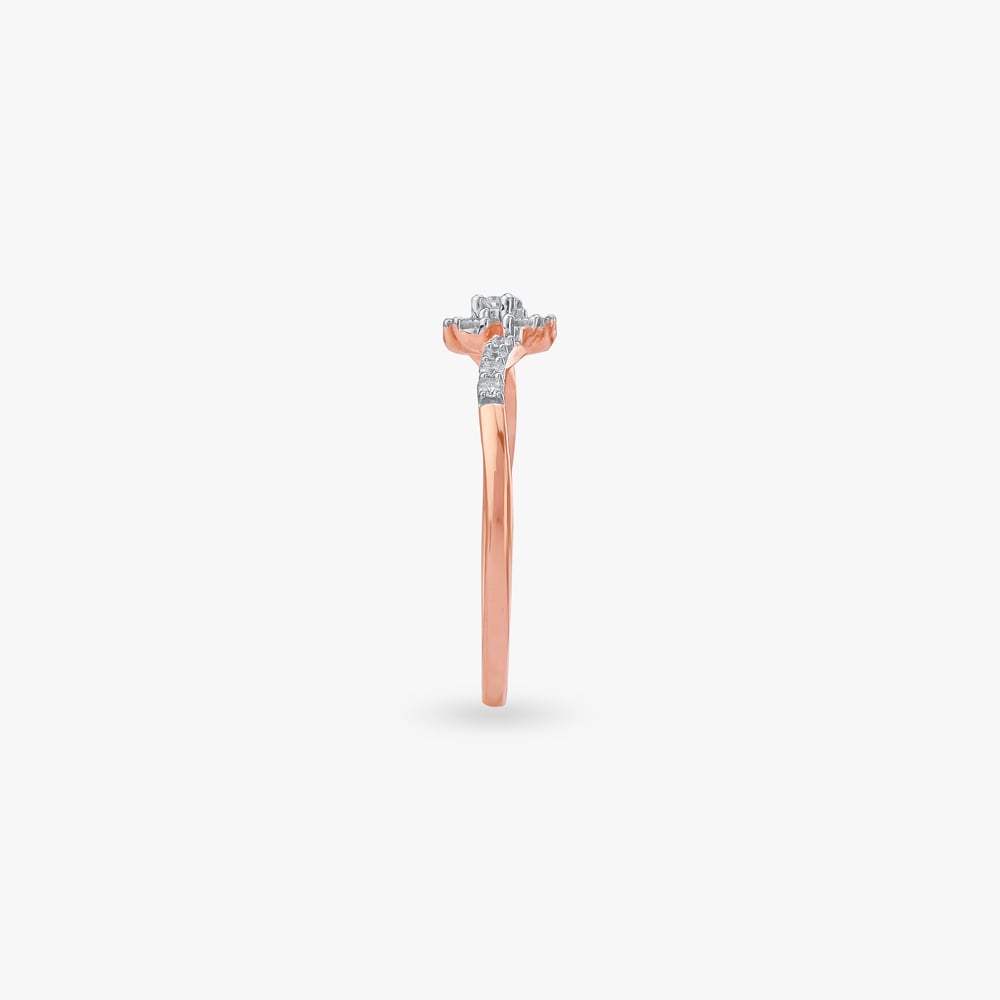 Delicate Floral Diamond Ring,,hi-res image number null