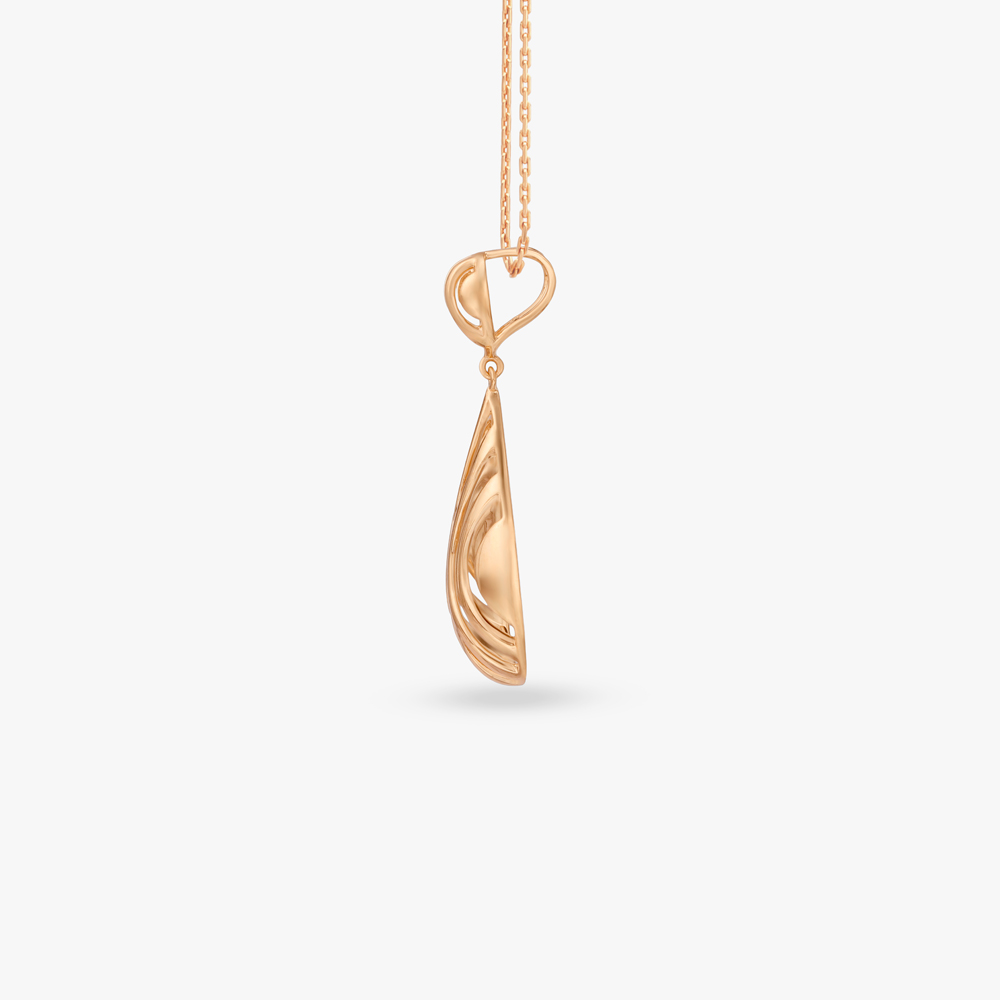 

Fluid Rhythm Gold Pendant