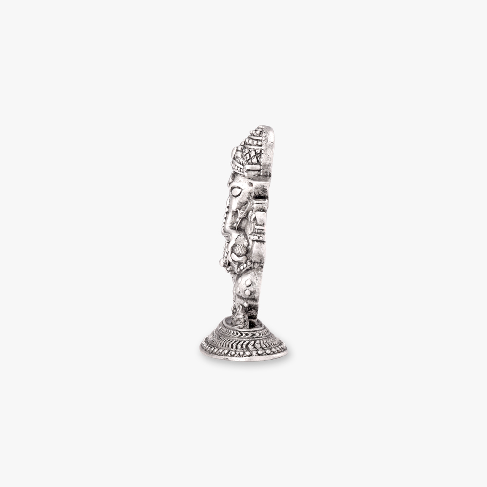 Auspicious Ganesha and Lakshmi Silver Idol,,hi-res image number null