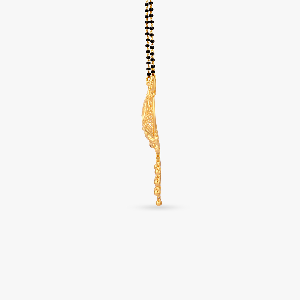 Crescent Canopy Gold Pendant,,hi-res image number null