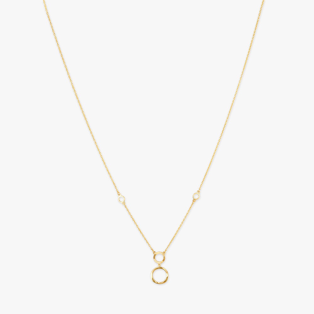 

Textured Loop Gold Necklace