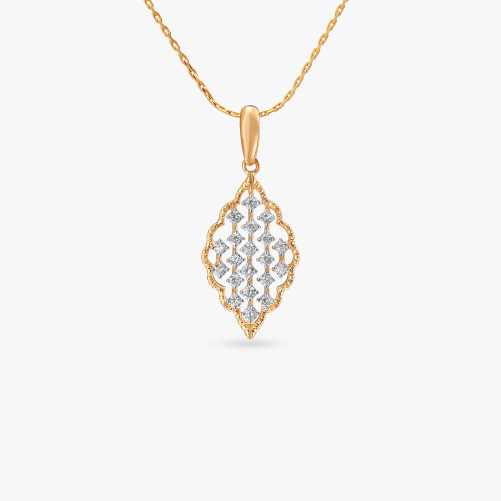 Lattice Luxe Diamond Pendant,,hi-res image number null