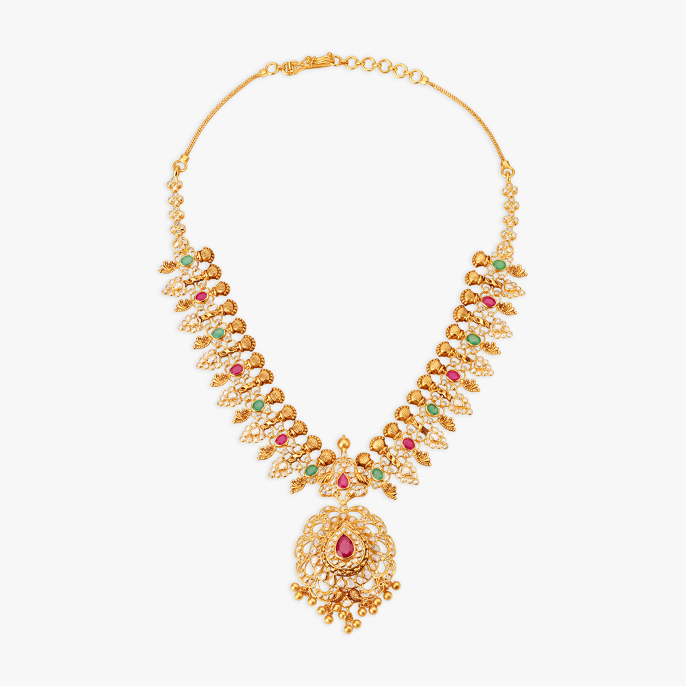 Striking Elegance Traditional Necklace Set,,hi-res image number null
