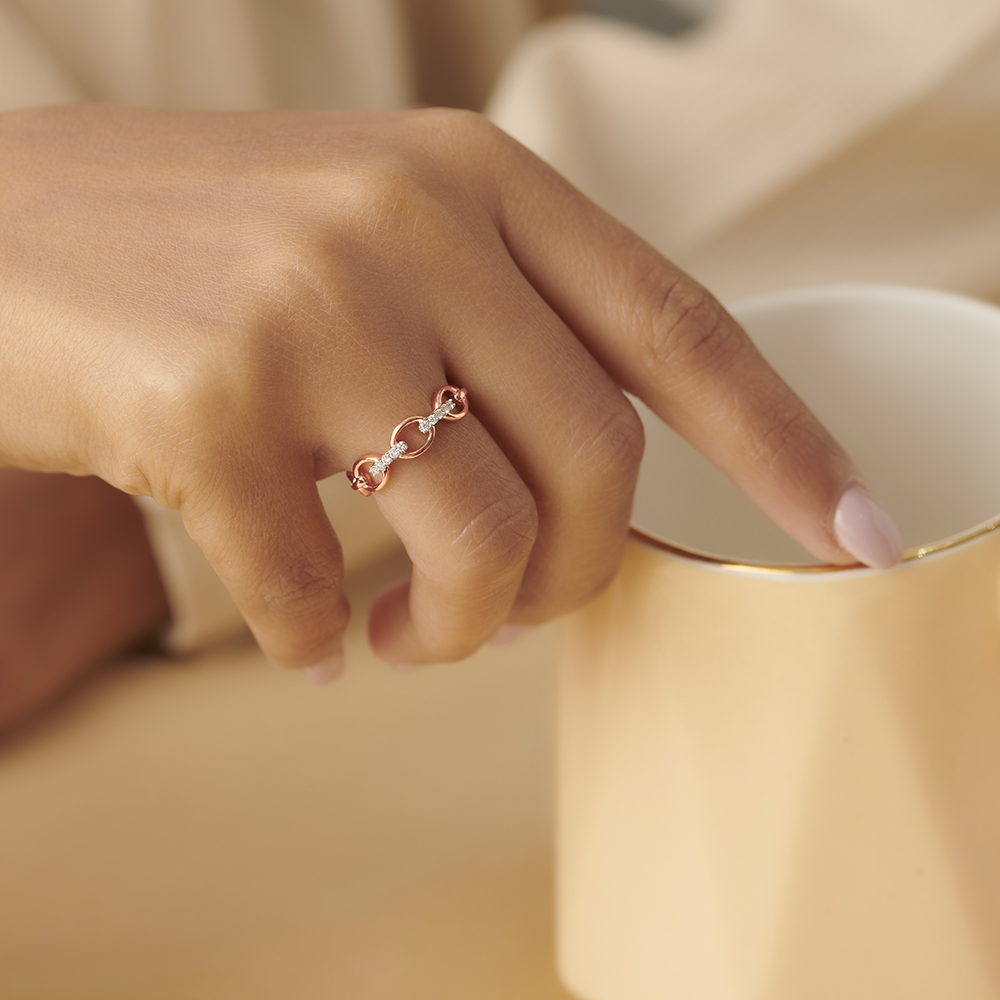 Modish Links Diamond Ring,,hi-res image number null