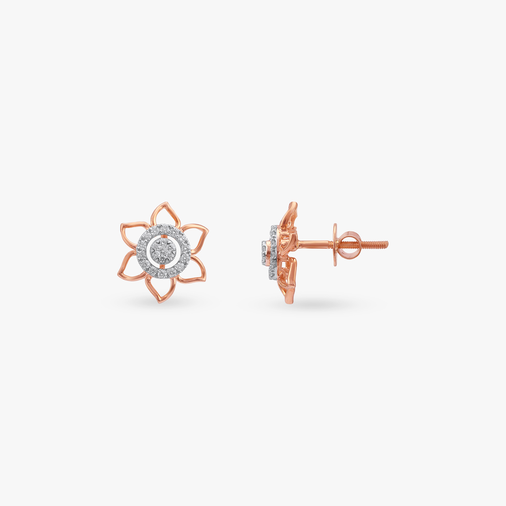 Divine Orbit Diamond Stud Earrings,,hi-res image number null