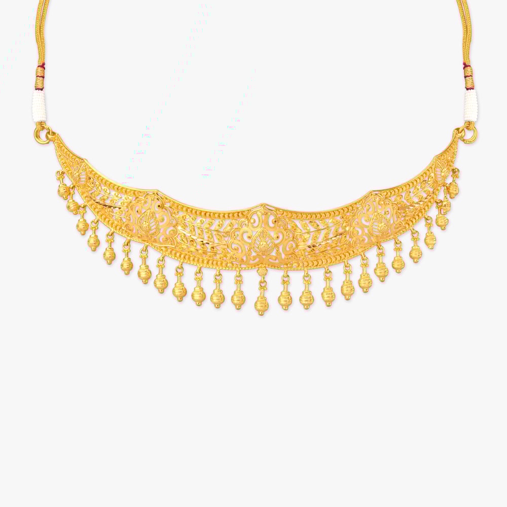 Regal Opulence Gold Necklace Set,,hi-res image number null