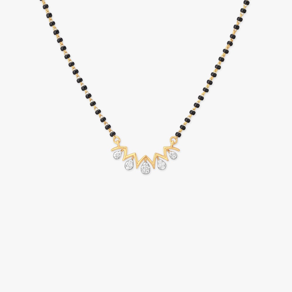 Tiara Glow Diamond Mangalsutra,,hi-res image number null