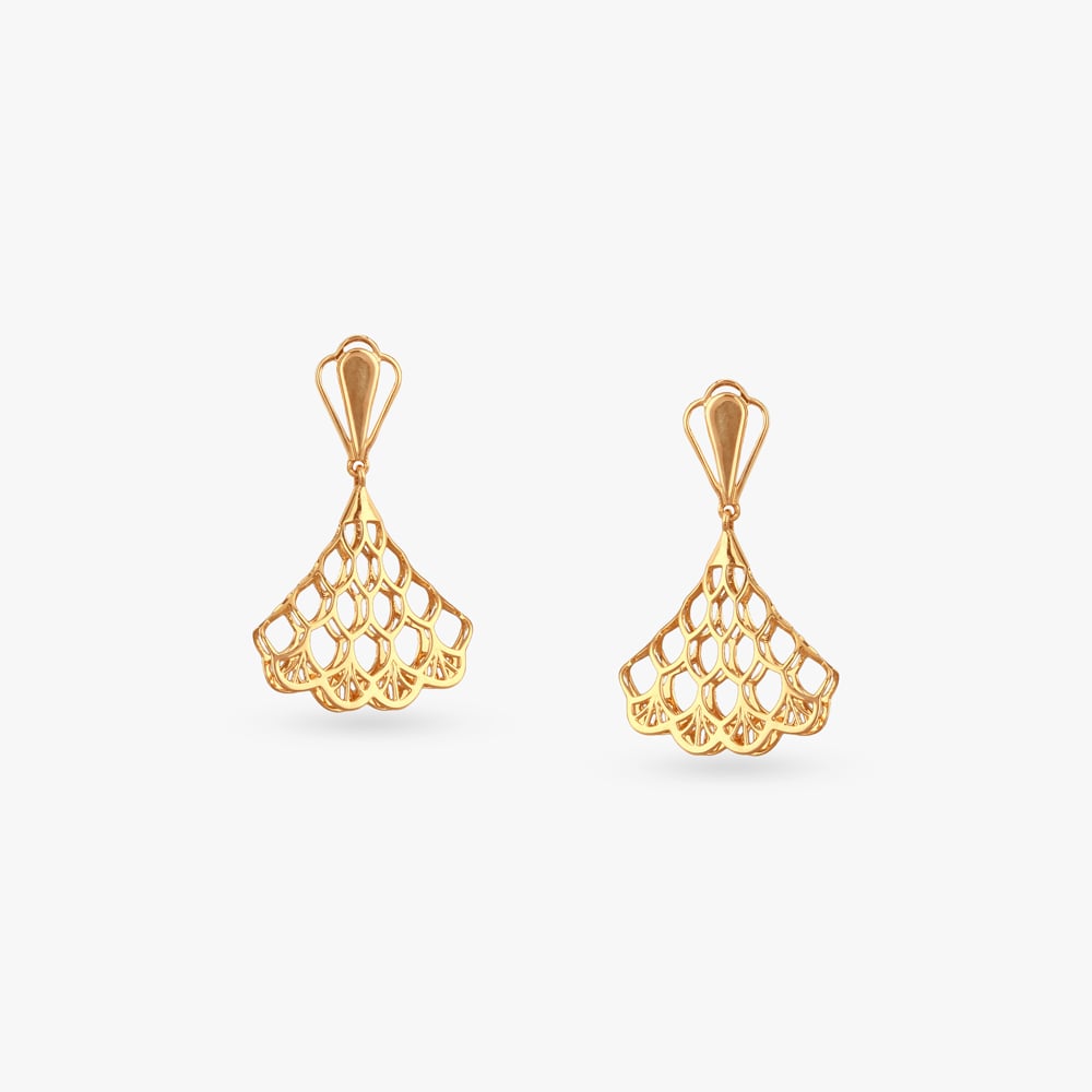 

Flare Bloom Gold Drop Earrings