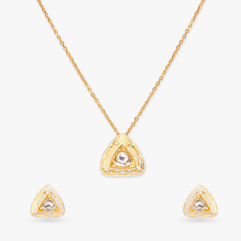 Timeless Allure Pendant with Chain and Earrings Set,,hi-res image number null
