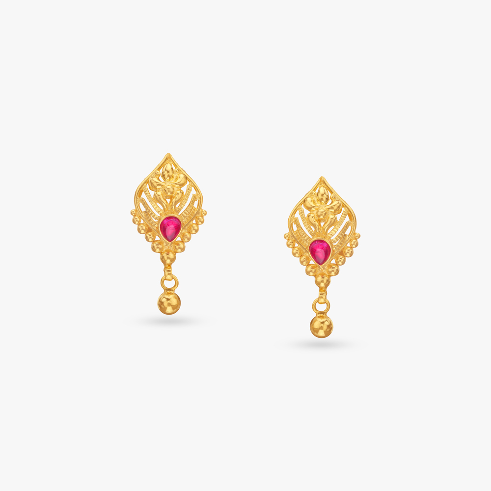 Heirloom Rhombus Gold Pendant and Earrings Set,,hi-res image number null