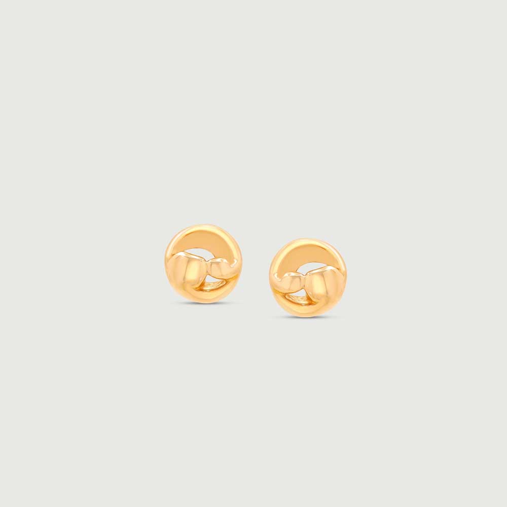 Swirl Muse Gold Stud Earrings,,hi-res image number null