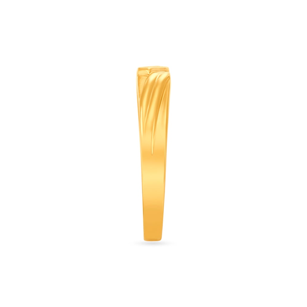 Subtle Minimalistic Gold Ring for Men,,hi-res image number null