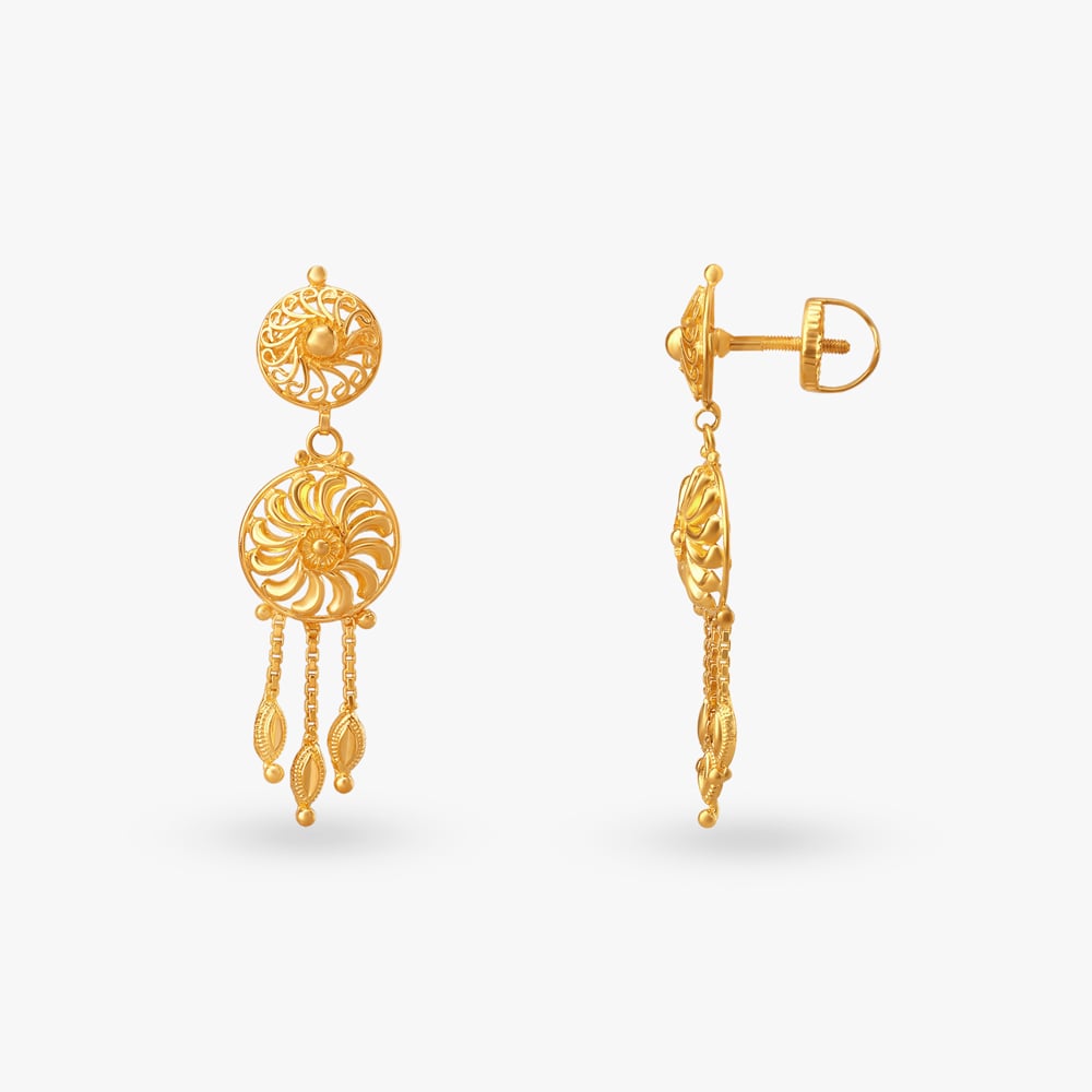 Radiant Circles Gold Necklace Set,,hi-res image number null
