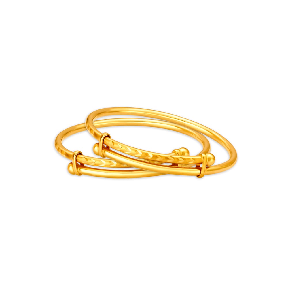

Twinkle Touch Gold Bangles for Kids