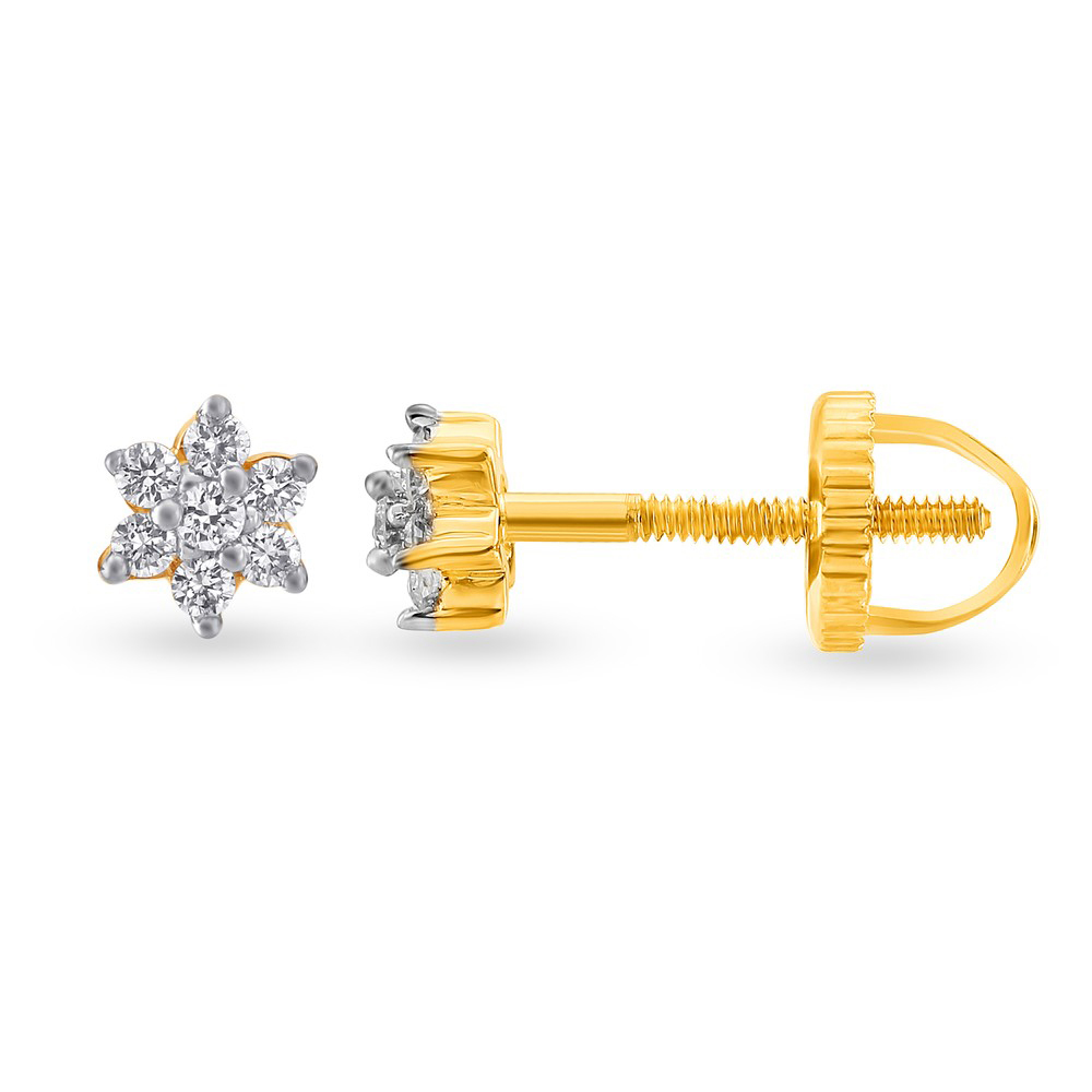 Traditional Nakshatra Diamond Stud Earrings,,hi-res image number null
