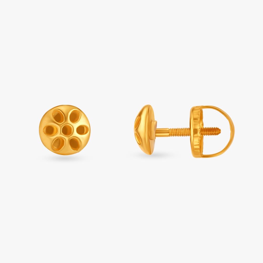 Ornate Cascade Gold Drop Earrings,,hi-res image number null