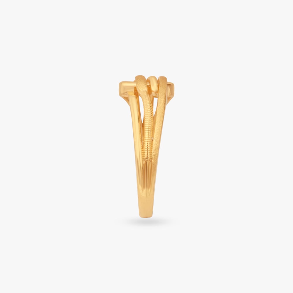 Interwoven Strands Gold Ring,,hi-res image number null