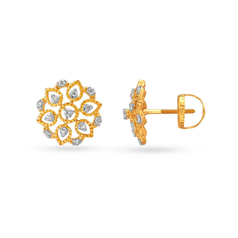 Jewel Flora Stud Earrings