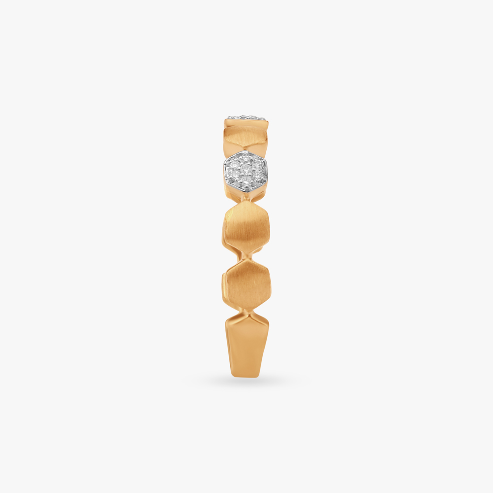 Bold Geometric Diamond Ring,,hi-res image number null