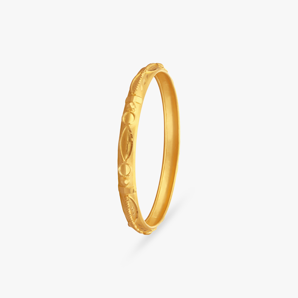 Little Gleam Gold Bangle for Kids,,hi-res image number null