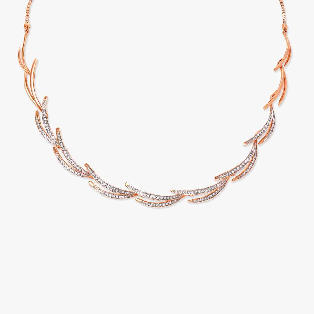 Sleek Sparks Diamond Necklace Set,,hi-res image number null