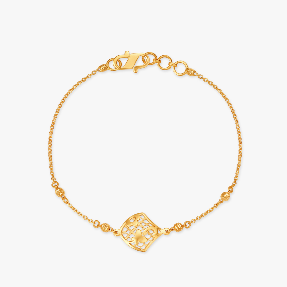 Gold Designer Bracelet from Tanishq - South India Jewels | Bracelet  designs, Gold necklace indian bridal jewelry, Bridal jewelry