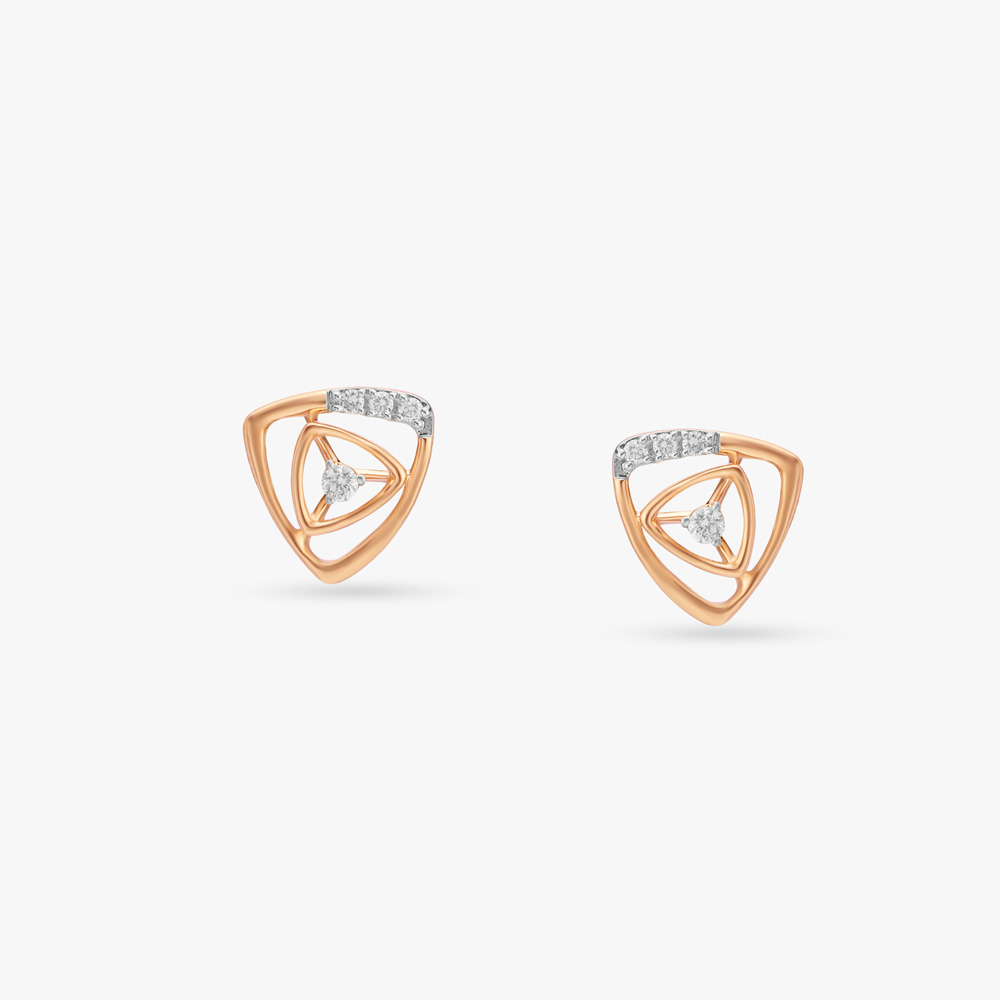 Striking Diamond Stud Earrings,,hi-res image number null