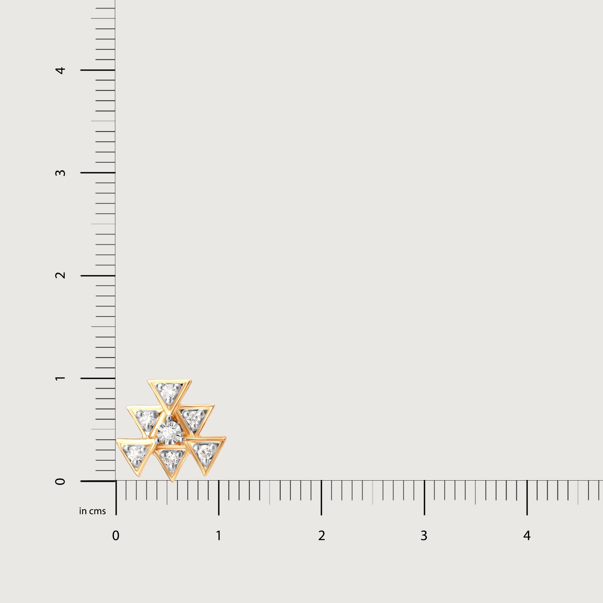 Chic Cosmic Stars 14KT Diamond Stud Earrings,,hi-res image number null