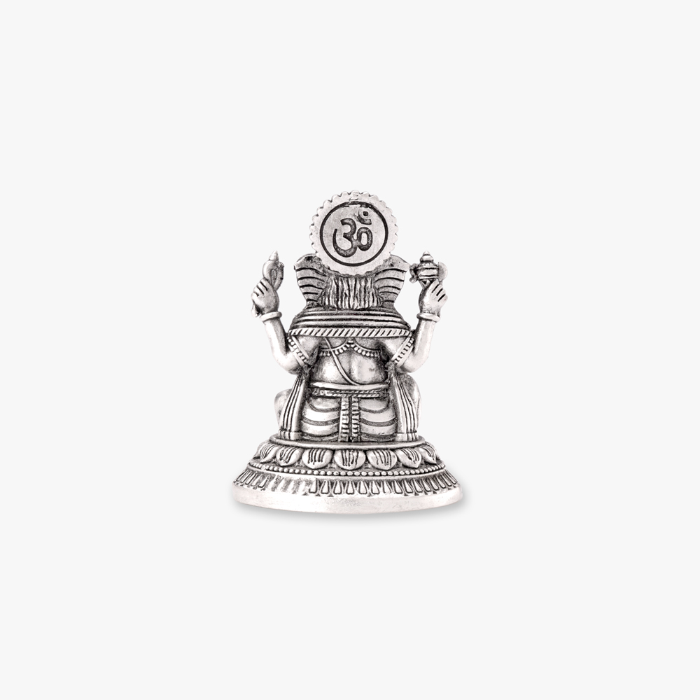 Sacred Ganesha and Lakshmi Silver Idol,,hi-res image number null