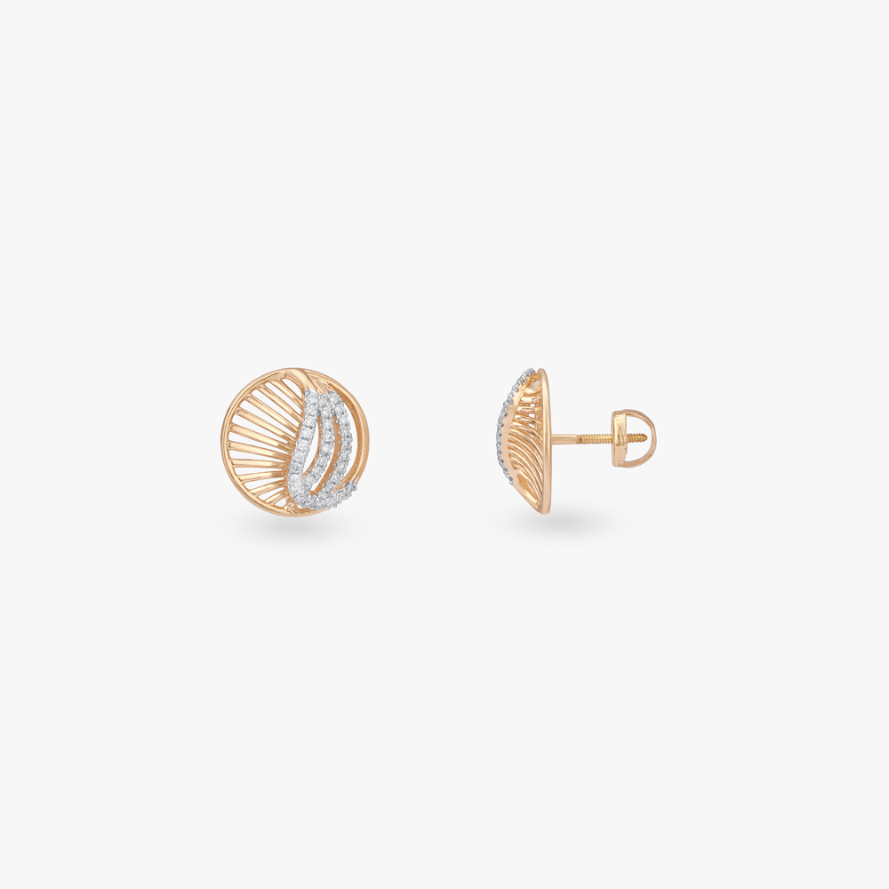 Celestial Circle Diamond Stud Earrings,,hi-res image number null