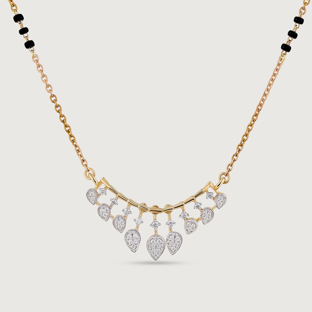Twilight Dew Gold and Diamond Mangalsutra,,hi-res image number null