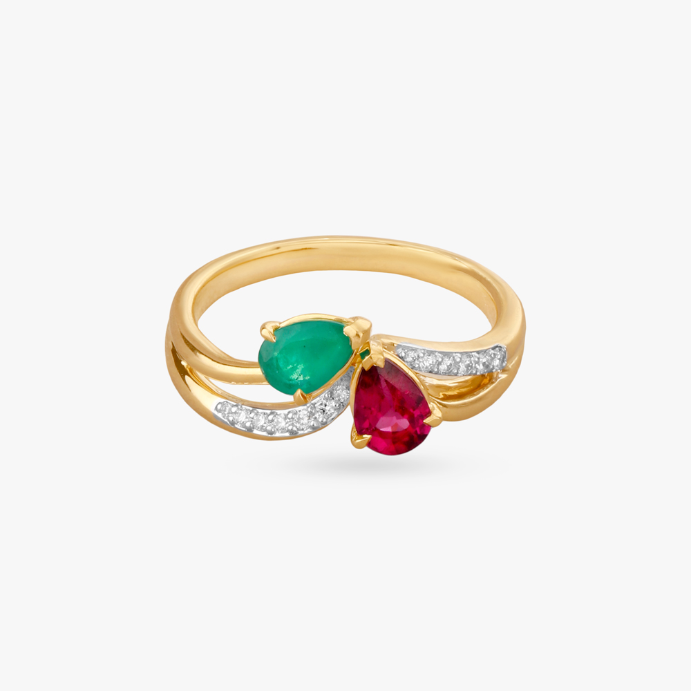 Heartline Bloom Diamond Ring,,hi-res image number null