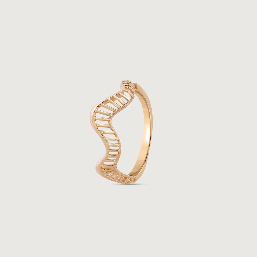 Aura Ripple Gold Ring,,hi-res image number null