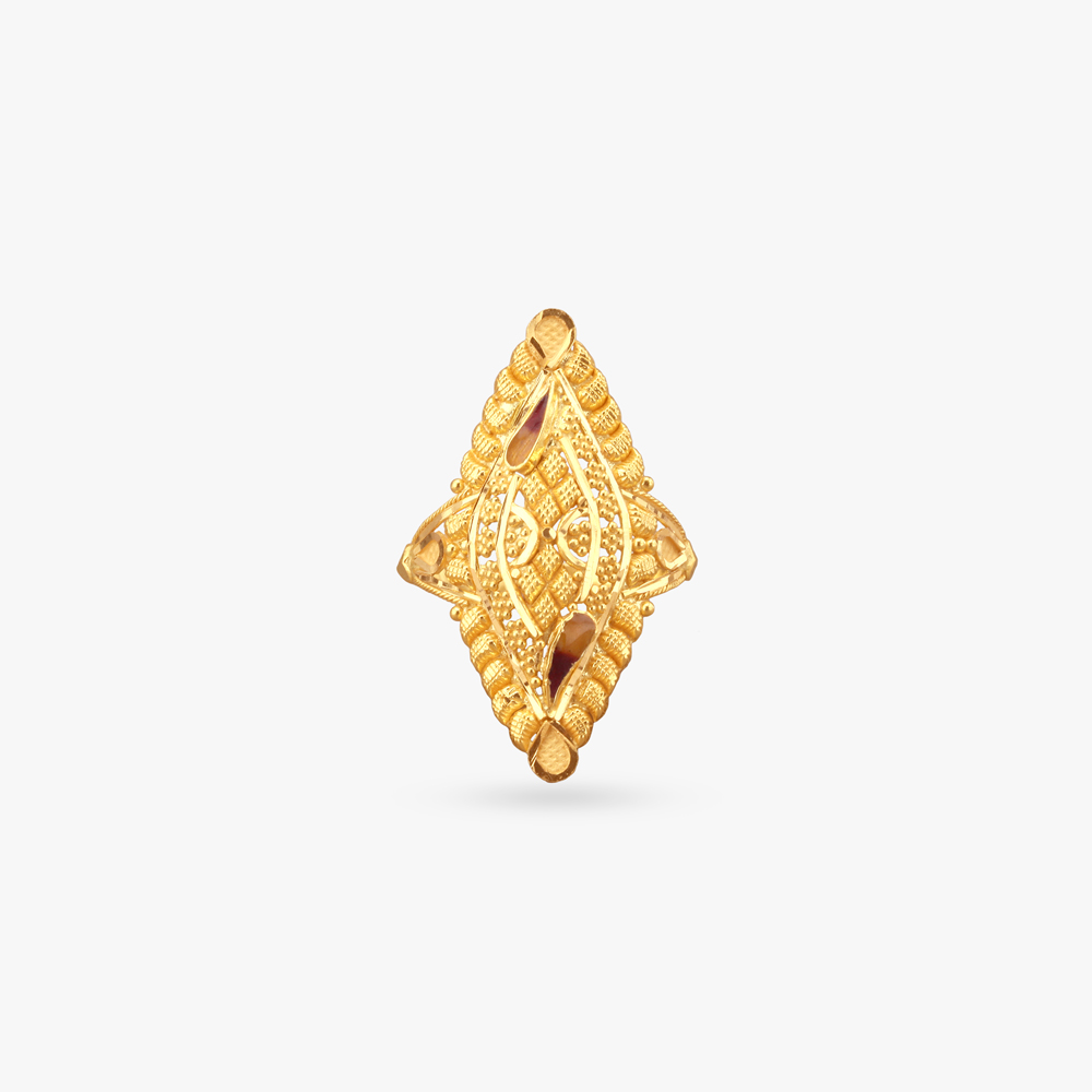 Marquise Grace Gold Ring,,hi-res image number null