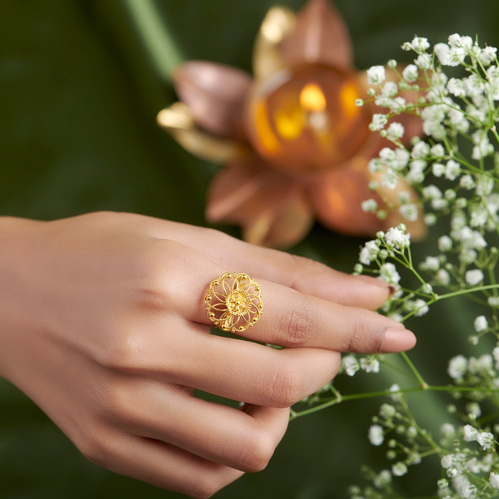 Traditional Floral Ring,,hi-res image number null