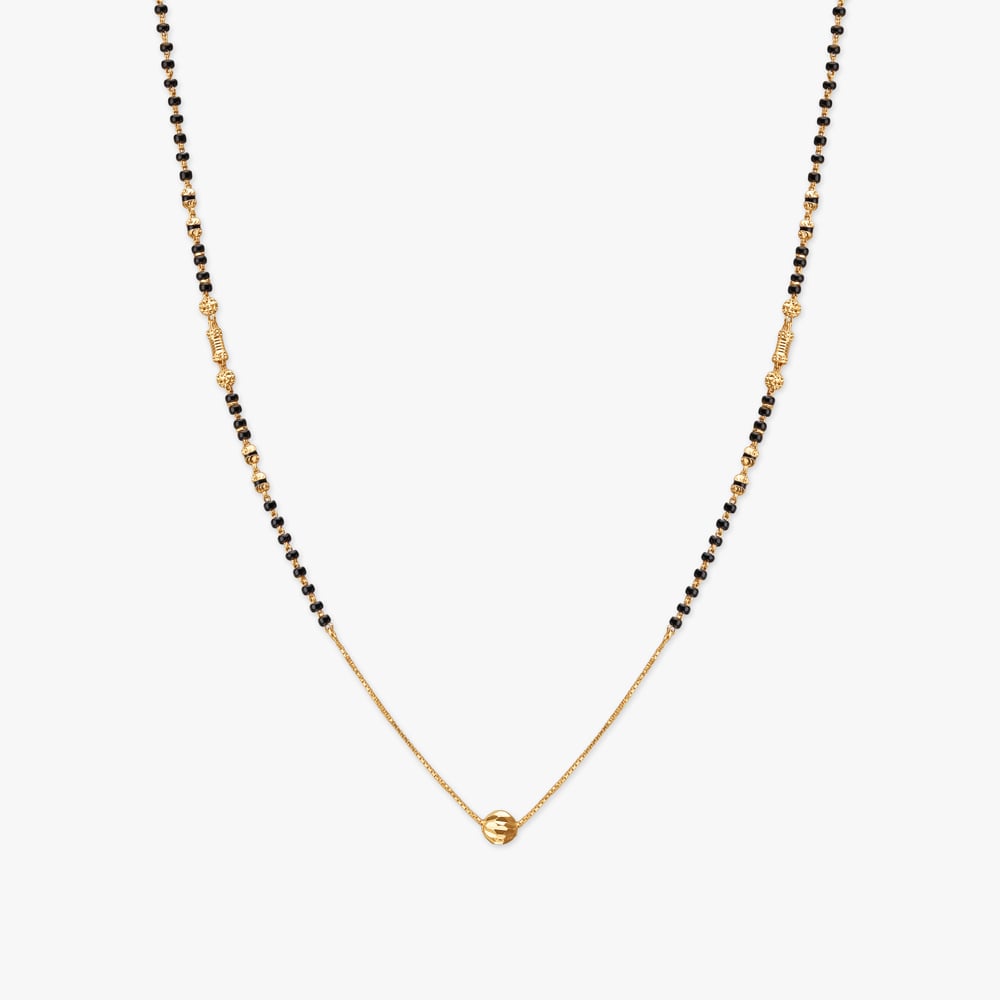 Linear Focus Gold Mangalsutra,,hi-res image number null