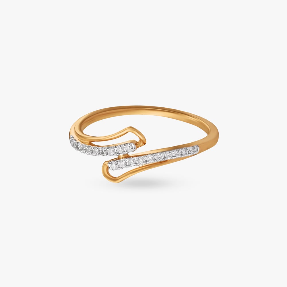 Entwined Spark Diamond Finger Ring,,hi-res image number null