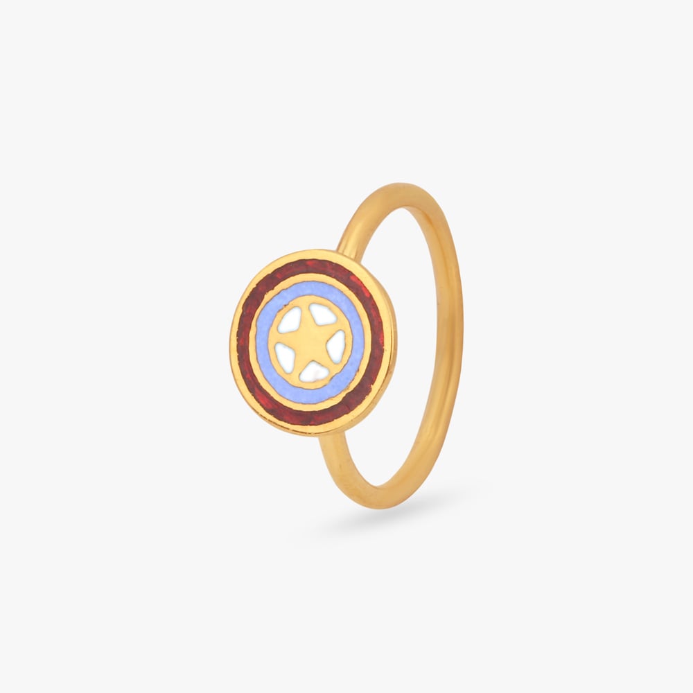 

Star Emblem Gold Ring for Kids