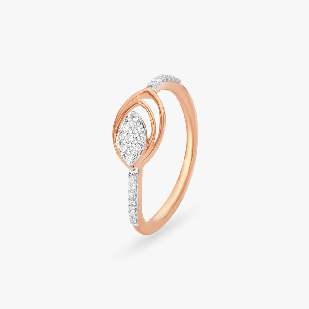 Lotus Delight Diamond Finger Ring,,hi-res image number null