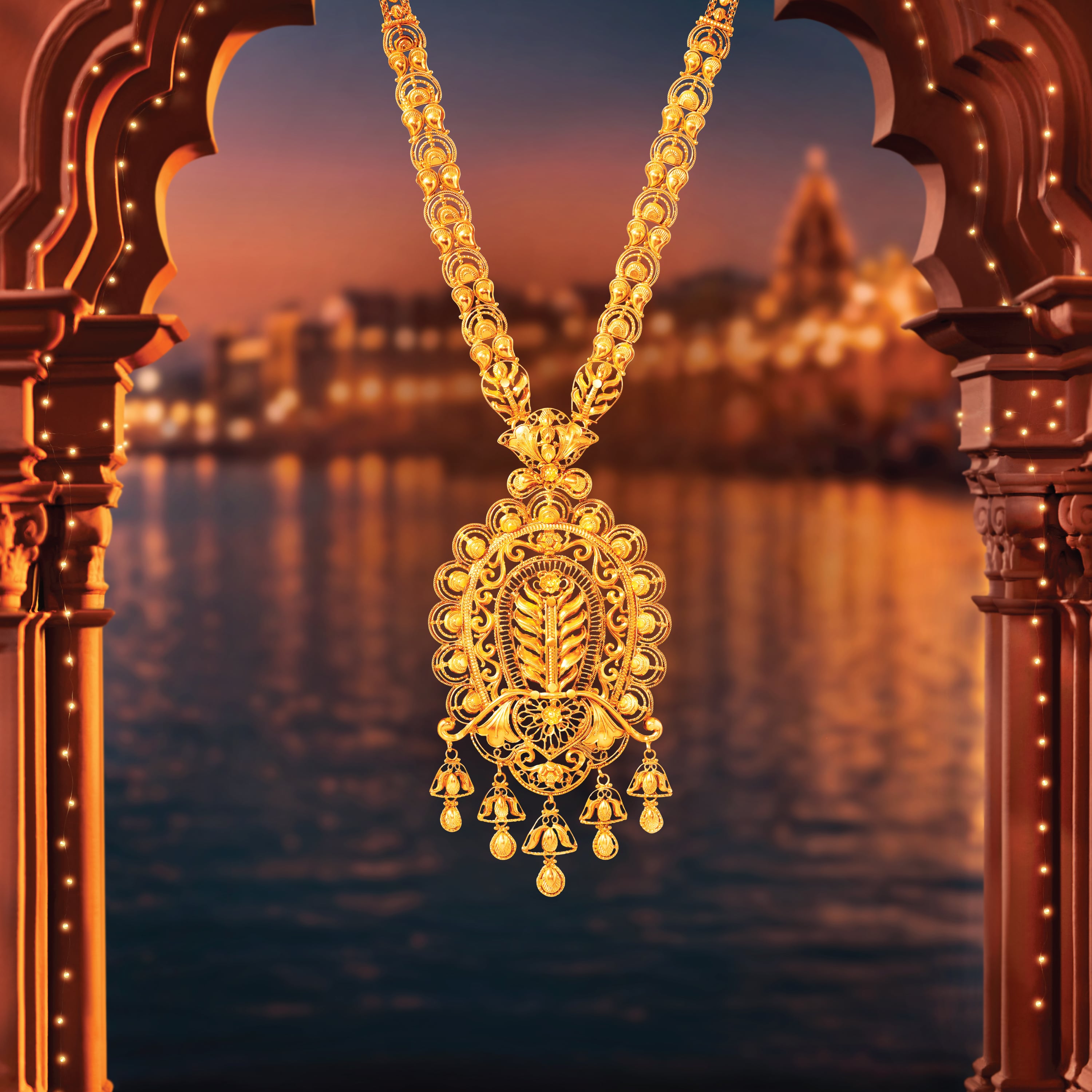 Chaalchitra Gold Sita Haar Set,,hi-res image number null