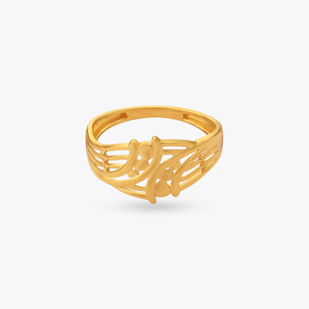 Fluid Weave Gold Ring,,hi-res image number null