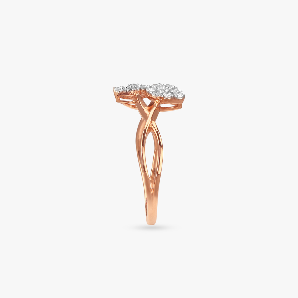 Whispering Leaves Diamond Finger Ring,,hi-res image number null