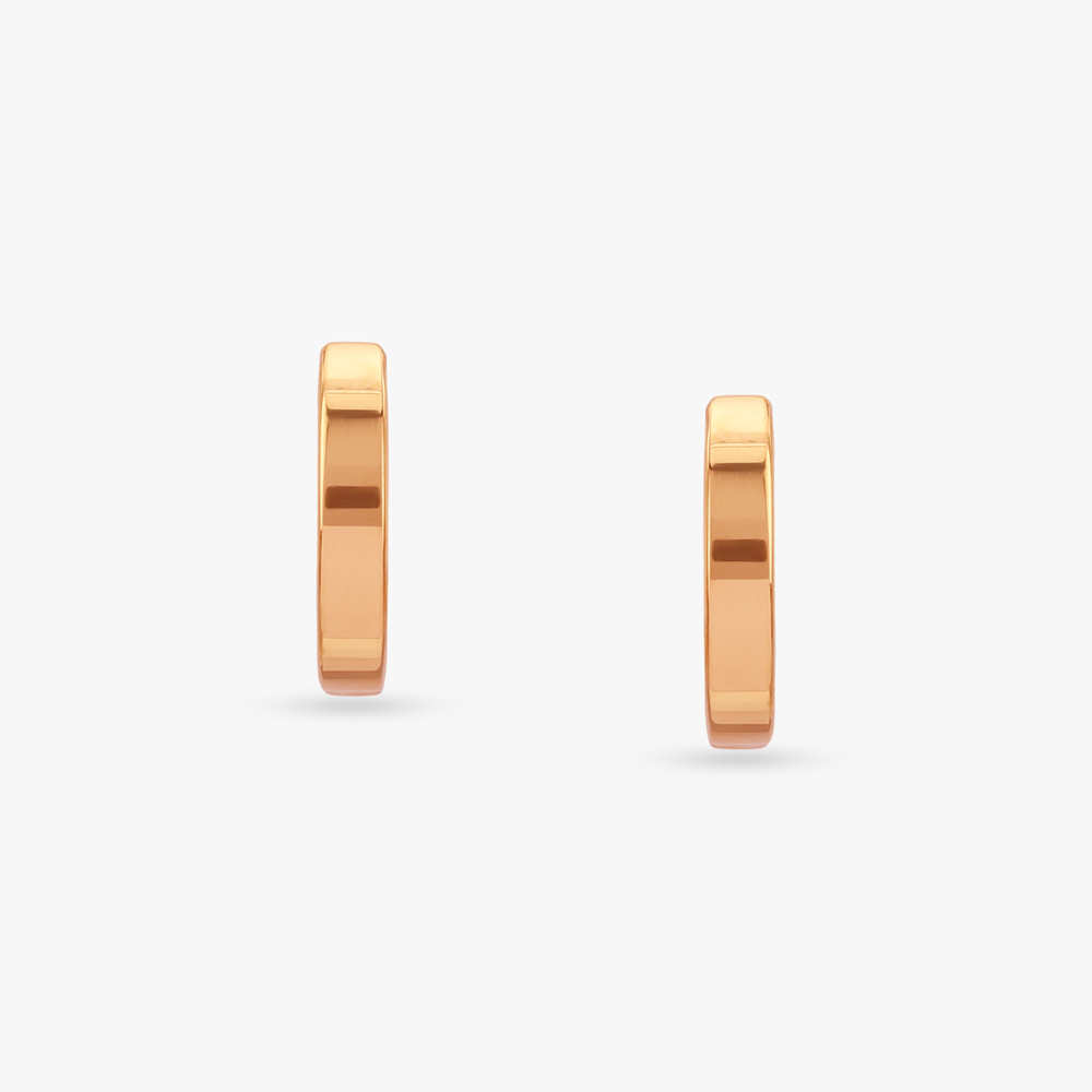 Refined Loop Gold Hoop Earrings,,hi-res image number null
