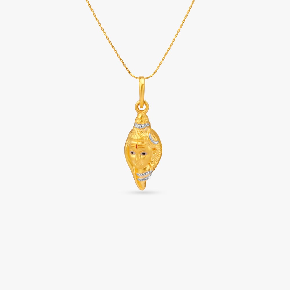 Eternal Shiva Gold Pendant,,hi-res image number null