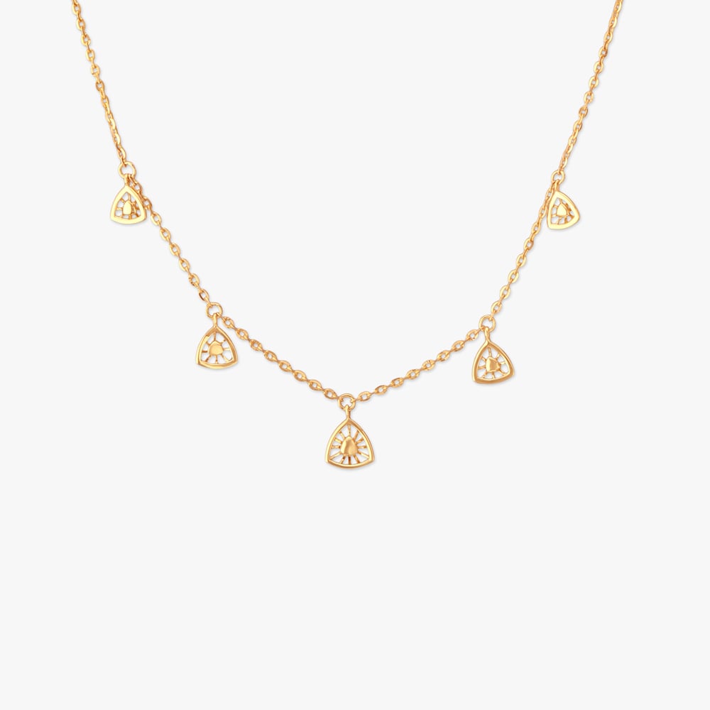 Sunray Charm Gold Necklace,,hi-res image number null