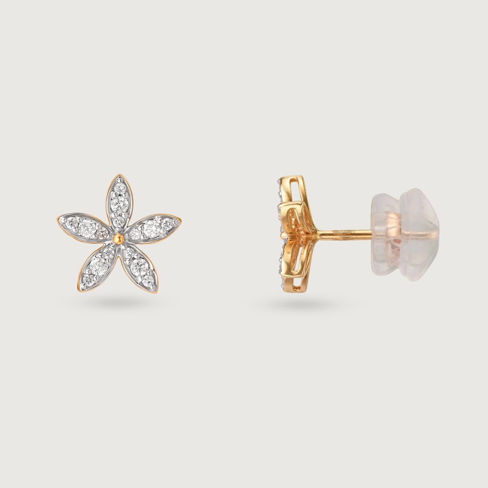 Starlight Sparkle 14KT Gold & Diamond Stud Earrings,,hi-res image number null