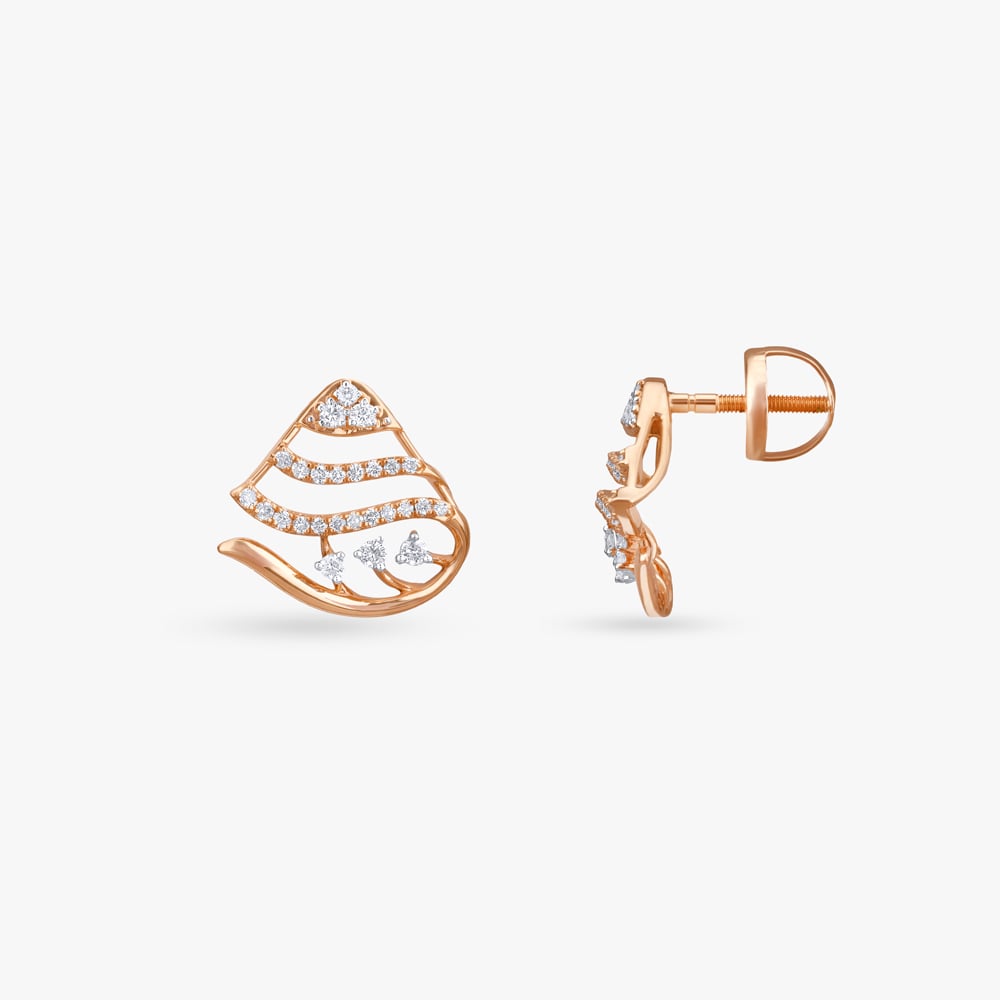Wavy Triangle Diamond Pendant and Earrings Set,,hi-res image number null