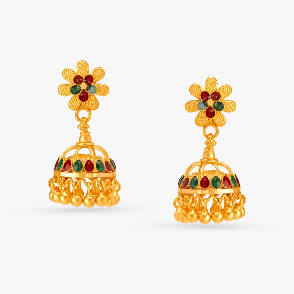 Enchanting Traditional Jhumka,,hi-res image number null