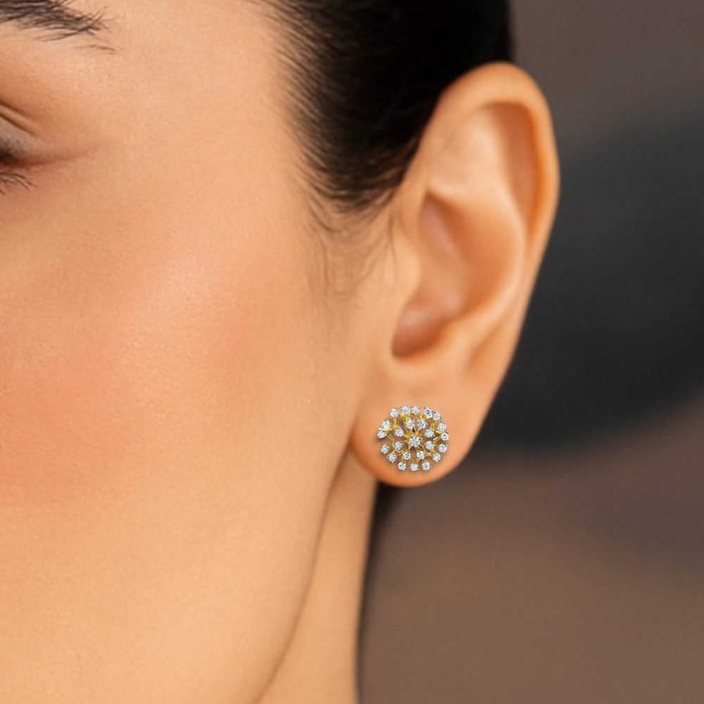 Shimmering Dainty Diamond Stud Earrings,,hi-res image number null