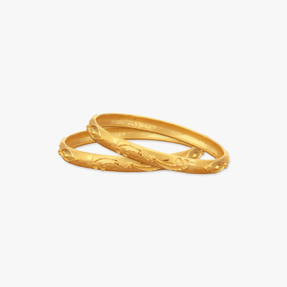 

Little Blossom Gold Bangles for Kids